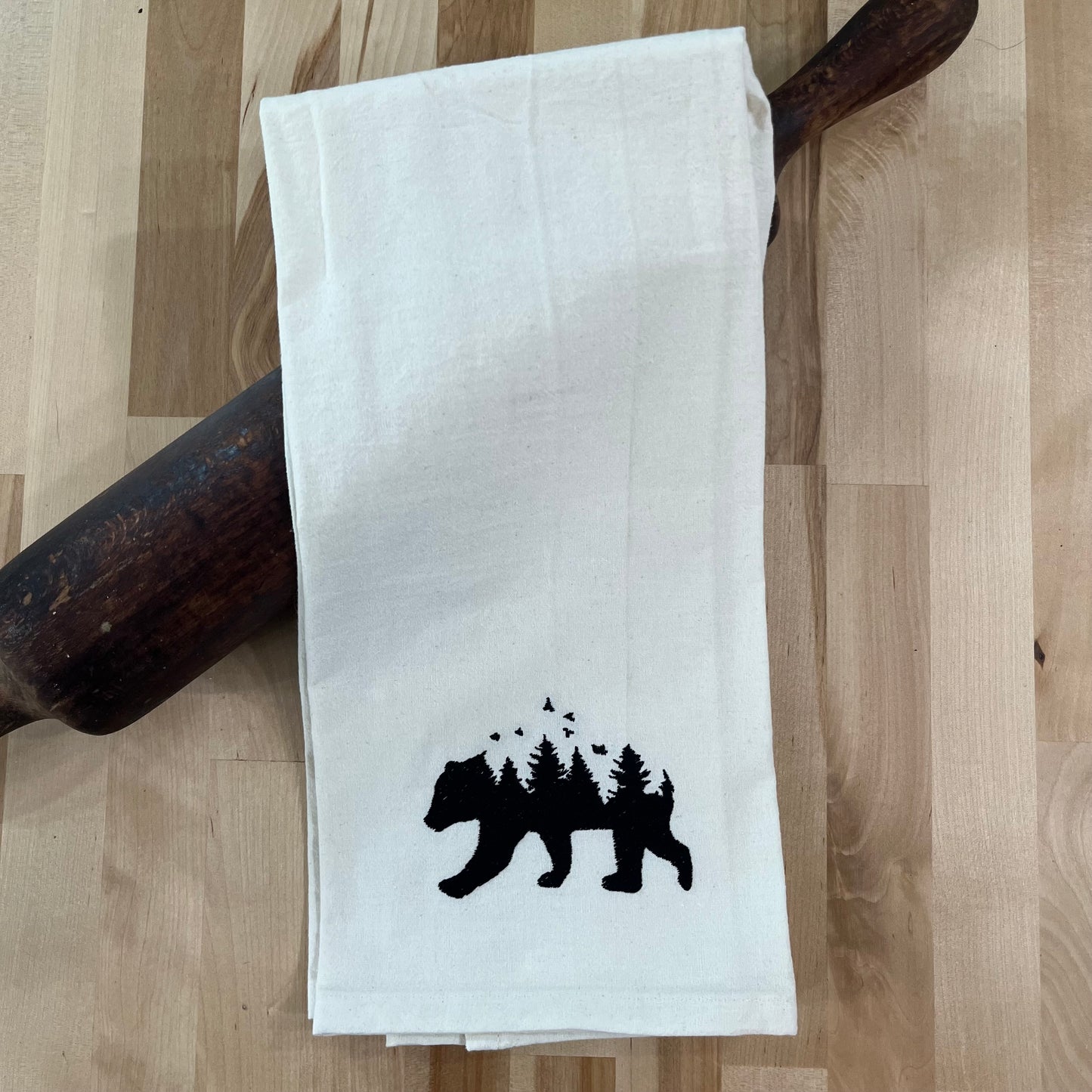 Kitchen Towel - Bear with Forest