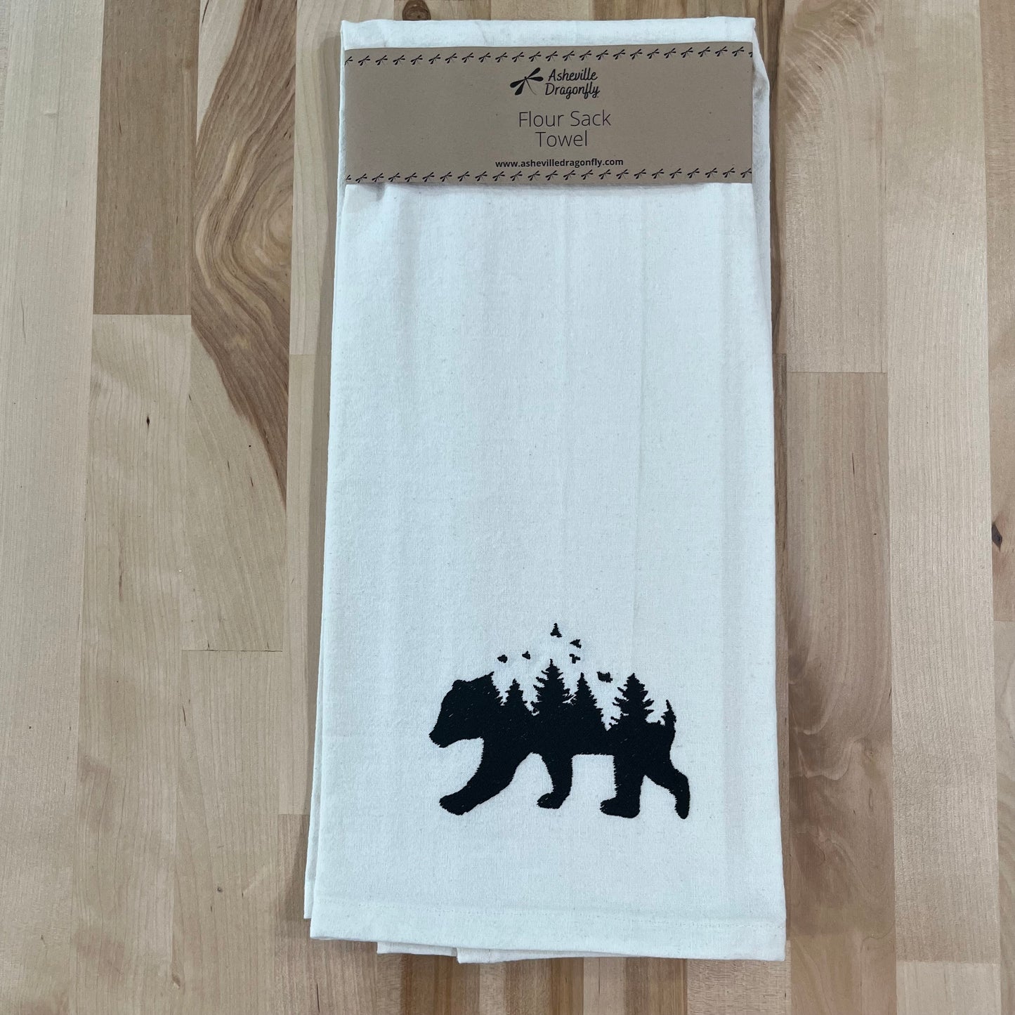 Kitchen Towel - Bear with Forest