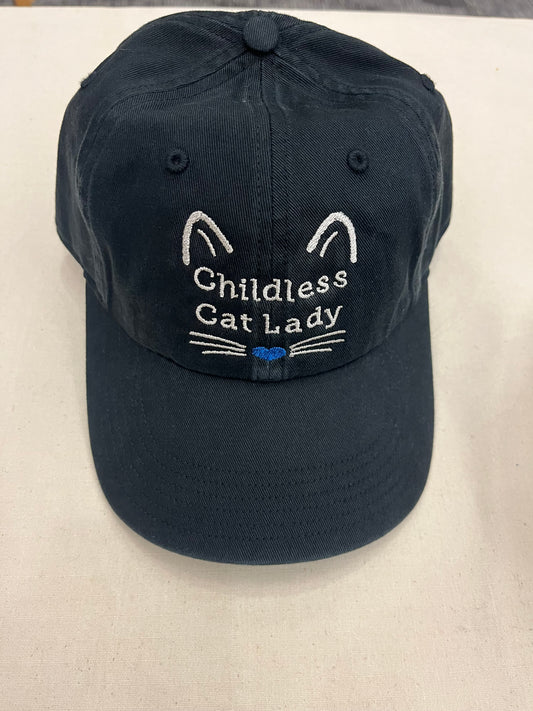 Childless Cat Lady Dad Hat